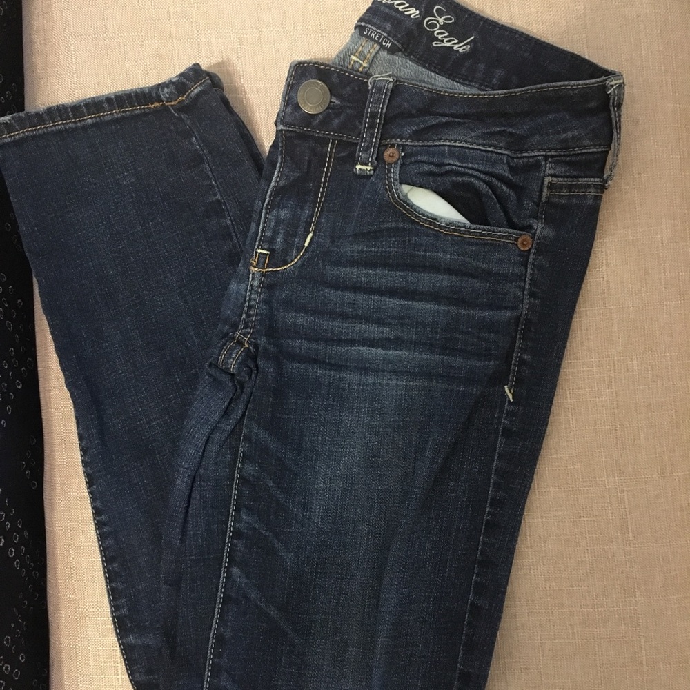 AE skinny jeans, 0 short